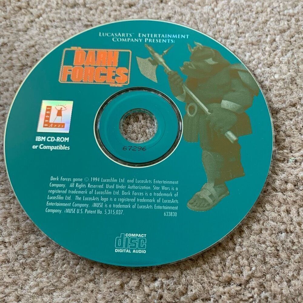 Star Wars Dark Forces Game 1994 Lucasfilm Ltd. IBM CD-Rom